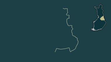 Kainuu, Finlandiya, boşaltılmış ve izole edilmiş. Desen