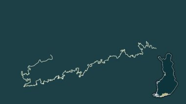 Uusimaa, Finlandiya, boşaltılmış ve izole edilmiş. Desen