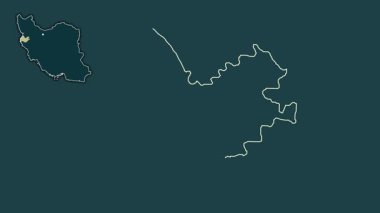 Kermanşah, İran, dışlanmış ve izole edilmiş. Desen