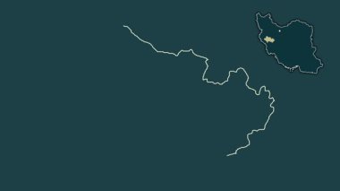 Lorestan, İran, dışlanmış ve izole edilmiş. Desen