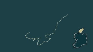 Donegal, İrlanda, dışlanmış ve izole edilmiş. Desen