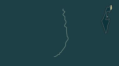 Golan, İsrail, dışlanmış ve izole edilmiş. Desen