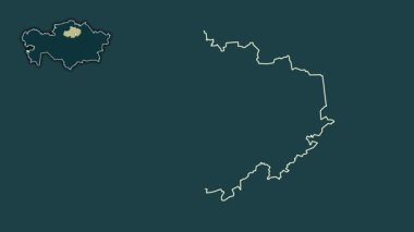 Aqmola, Kazakistan, çıkarılmış ve izole edilmiş. Desen