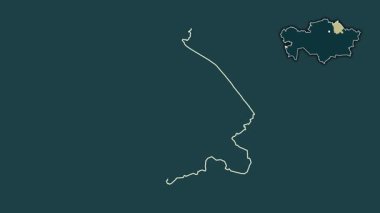 Pavlodar, Kazakistan, boşaltılmış ve izole edilmiş. Desen