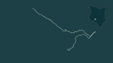 Kiambu, Kenya, soyutlanmış ve soyutlanmış. Desen