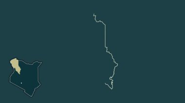 Turkana, Kenya, çıkarıldı ve izole edildi. Desen