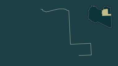 Al Wahat, Libya, çıkarılmış ve izole edilmiş. Desen