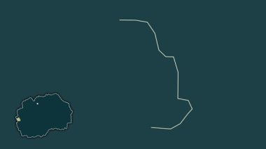 Makedonya 'nın Centar zupa kenti, boşaltılmış ve izole edilmiş. Desen