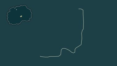 Makedonya 'nın Rosoman kenti, boşaltılmış ve izole edilmiş. Desen