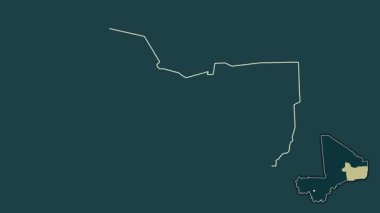 Gao, Mali, soyutlanmış ve soyutlanmış. Desen