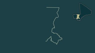 Koulikoro, Mali, soyutlanmış ve soyutlanmış. Desen