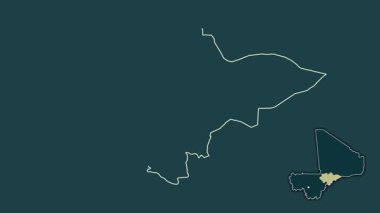 Mopti, Mali, soyutlanmış ve soyutlanmış. Desen