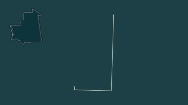 Nouakchott, Moritanya, çıkarılmış ve izole edilmiş. Desen