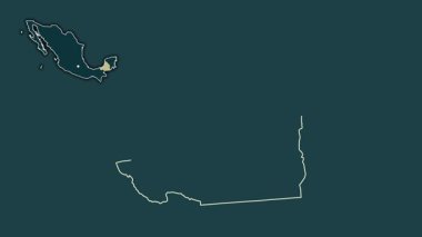 Campeche, Meksika, çıkarılmış ve izole edilmiş. Desen