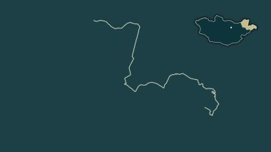 Dornod, Moğolistan, soyutlanmış ve dışlanmış. Desen