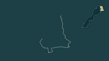 Doğulu, Fas 'lı, dışlanmış ve izole edilmiş. Desen