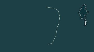 Naypyitaw, Myanmar, çıkarıldı ve izole edildi. Desen