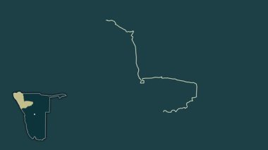 Kunene, Namibya, soyutlanmış ve dışlanmış. Desen