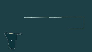 Ohangwena, Namibya, soyutlanmış ve soyutlanmış. Desen