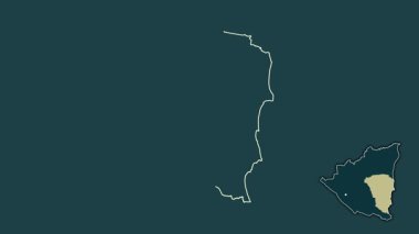 Atlantico Sur, Nikaragua, sürülmüş ve izole edilmiş. Desen