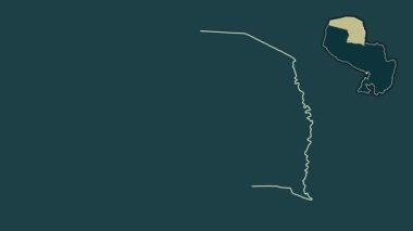 Alto Paraguay, Paraguay, sürülmüş ve izole edilmiş. Desen