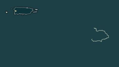 Mayaguez, Porto Riko, dışlanmış ve izole edilmiş. Desen