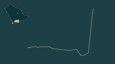 Najran, Suudi Arabistan, boşaltılmış ve izole edilmiş. Desen