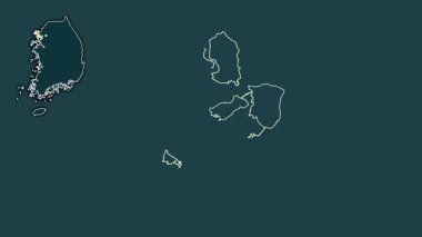 Incheon, Güney Kore, boşaltılmış ve izole edilmiş. Desen