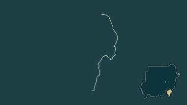 Mavi Nil, Sudan, boşaltılmış ve izole edilmiş. Desen