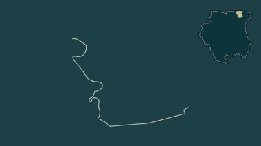 Commewijne, Surinam, çıkarılmış ve izole edilmiş. Desen