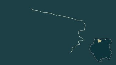 Coronie, Surinam, soyutlanmış ve soyutlanmış. Desen