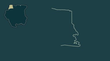 Nickerie, Surinam, soyutlanmış ve soyutlanmış. Desen