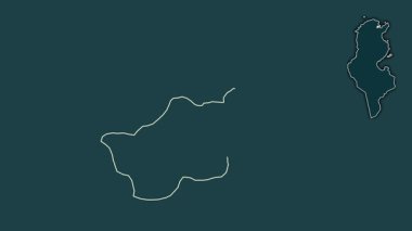 Tunus, Tunus, boşaltılmış ve izole edilmiş. Desen