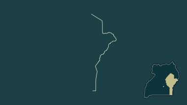 Doğu, Uganda, çıkarılmış ve izole edilmiş. Desen