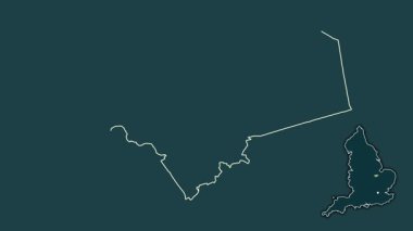 Peterborough, İngiltere - Büyük Britanya, dışlanmış ve izole edilmiş. Desen