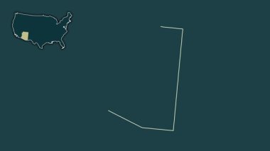 Arizona, Birleşik Devletler, dışlanmış ve izole edilmiş. Desen