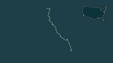 Delaware, Birleşik Devletler, dışlanmış ve izole edilmiş. Desen