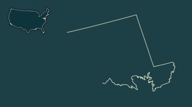 Maryland, Birleşik Devletler, dışlanmış ve izole edilmiş. Desen