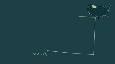 Montana, Birleşik Devletler, dışlanmış ve izole edilmiş. Desen