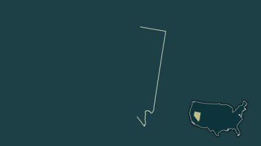 Nevada, Birleşik Devletler, dışlanmış ve izole edilmiş. Desen