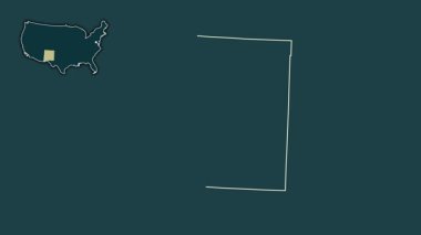 New Mexico, Birleşik Devletler, dışlanmış ve izole edilmiş. Desen