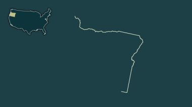 Oregon, Birleşik Devletler, dışlanmış ve izole edilmiş. Desen