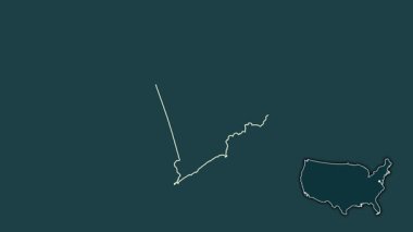 Rhode Island, Birleşik Devletler, dışlanmış ve izole edilmiş. Desen