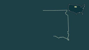 Güney Dakota, Birleşik Devletler, dışlanmış ve izole edilmiş. Desen