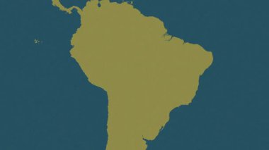 Brezilya haritası - sür. Parıltı. Desen.