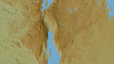 Burundi haritası - sür. Parıltı. Fiziksel.