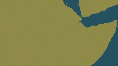 Etiyopya haritası - sür. Parıltı. Desen.