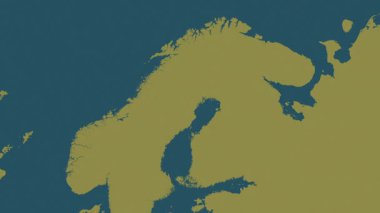 Finlandiya haritası - sür. Parıltı. Desen.