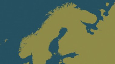 Aland Haritalı Finlandiya - sür. Parıltı. Desen.