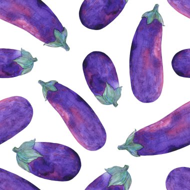 Sonu gelmeyen suluboya çizimler ve taze patlıcanlar..